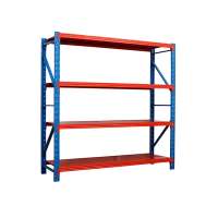 4 layers blue or white standard size light duty rack for warehouse storage