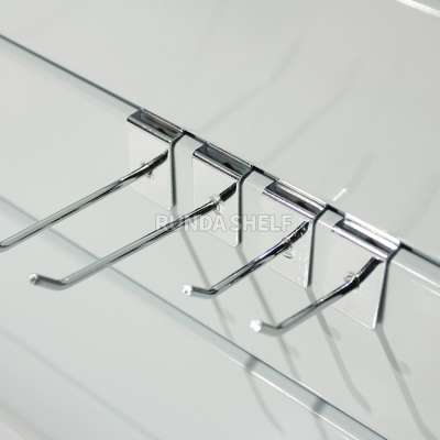 displays stand supermarket slat wall display hook