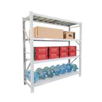 4 layers adjustable light duty warehouse storage rack with metal deck